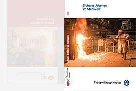 DVD-Cover "Sicher Arbeiten im Stahlwerk"